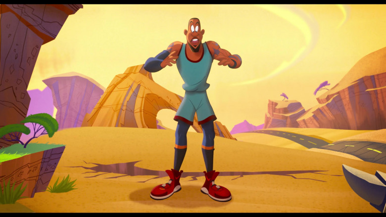 Nike Red Sneakers of LeBron James (Animated) in Space Jam A New Legacy (1)