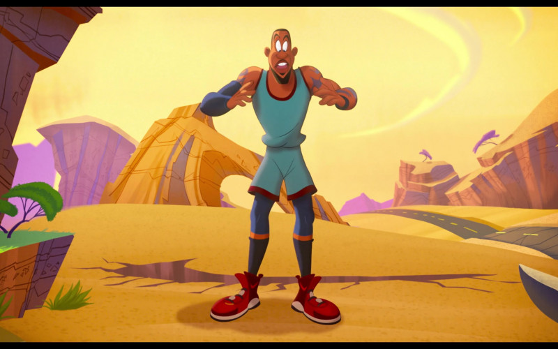 Nike Red Sneakers of LeBron James (Animated) in Space Jam A New Legacy (1)