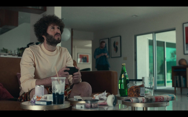 Perrier Carbonated Mineral Water Bottle of David Andrew Burd as Lil Dicky in Dave S02E04 Kareem Abdul-Jabbar (2021)