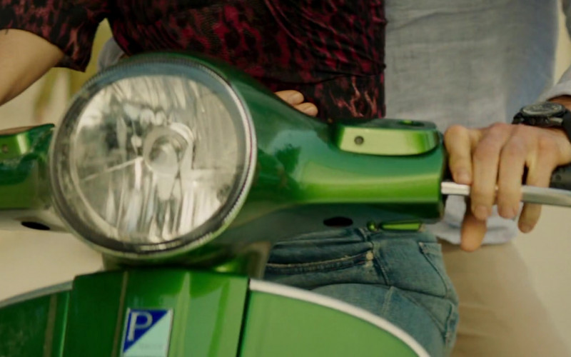 Piaggio Vespa Green Scooter Used by Ryan Reynolds as Michael Bryce & Salma Hayek as Sonia Kincaid in The Hitman’s Wife’s Bodyguard (1)