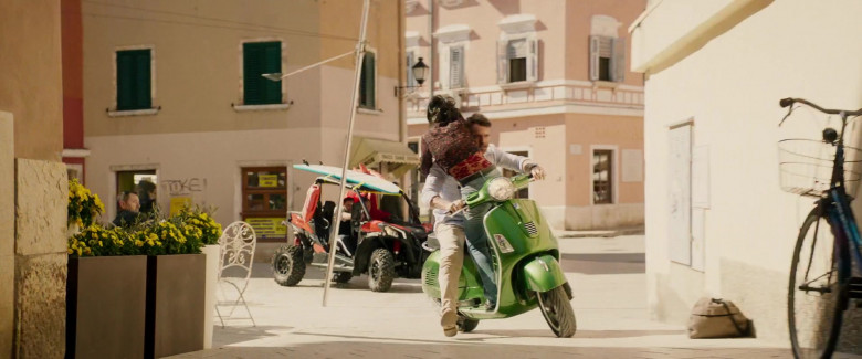 Piaggio Vespa Green Scooter Used by Ryan Reynolds as Michael Bryce & Salma Hayek as Sonia Kincaid in The Hitman’s Wife’s Bodyguard (2)