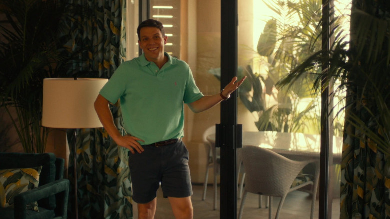 Ralph Lauren Green Polo Shirt Worn by Jake Lacy as Shane Patton in The White Lotus E01 TV Show 2021 (2)