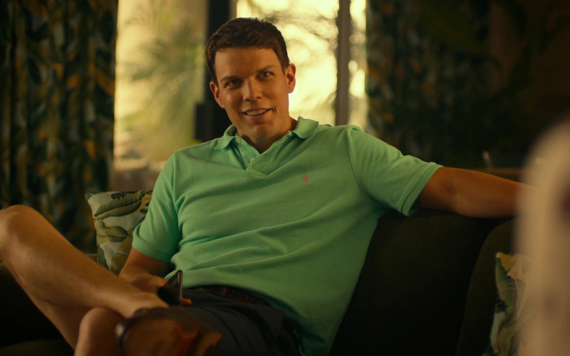 Ralph Lauren Green Polo Shirt Worn by Jake Lacy as Shane Patton in The White Lotus E01 TV Show 2021 (4)