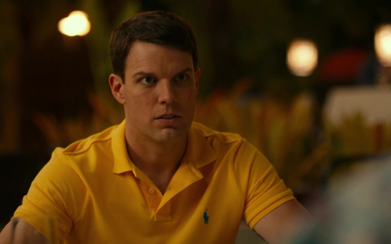 Ralph Lauren Yellow Polo Shirt Worn by Jake Lacy as Shane Patton in The White Lotus S01E02 New Day (2021)
