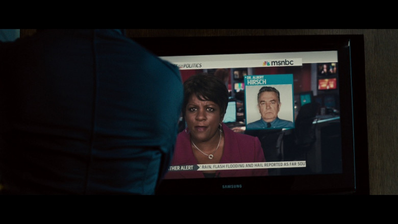 Samsung Television and MSNBC TV Channel in The Bourne Legacy (2012)