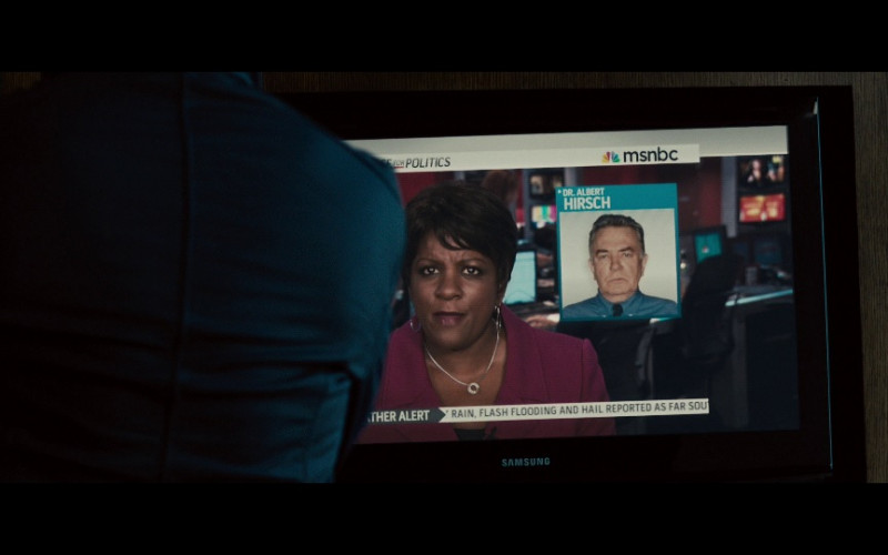Samsung Television and MSNBC TV Channel in The Bourne Legacy (2012)