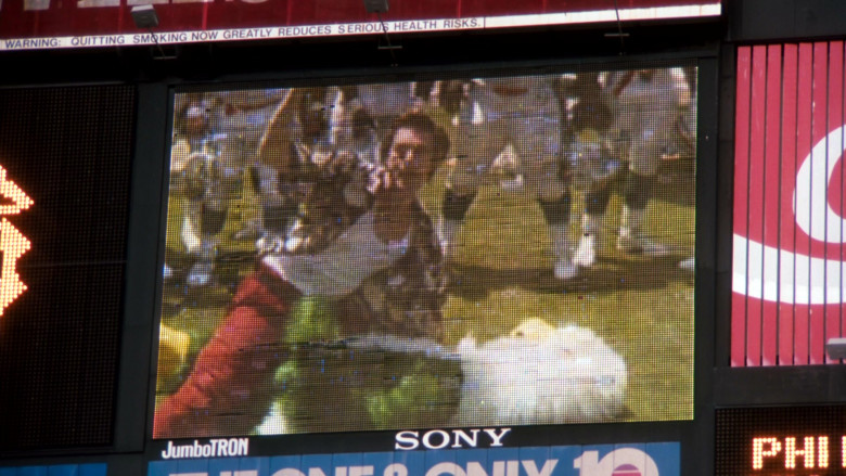 Sony JumboTron large-scale video board​ in Ace Ventura Pet Detective (1994)