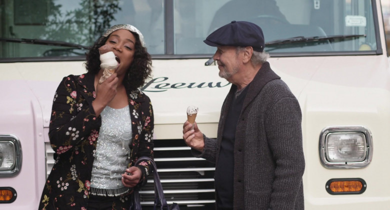 Van Leeuwen Ice Cream Enjoyed by Billy Crystal as Charlie Berns and Tiffany Haddish as Emma Payge in Here Today Movie (2)