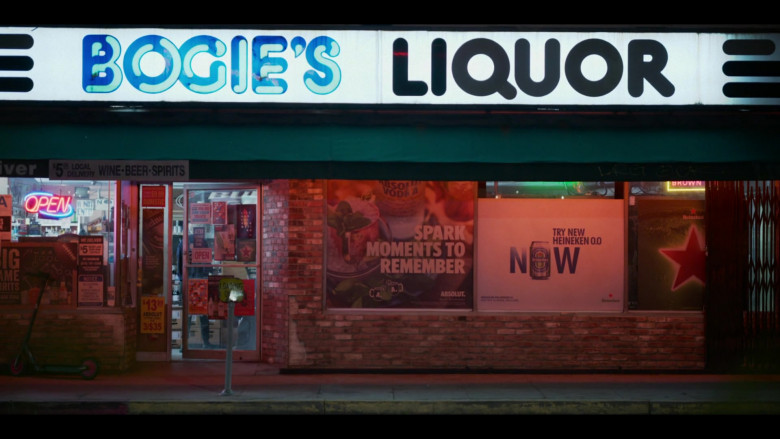 Absolut Vodka and Heineken Beer Posters in The L Word Generation Q S02E04 Lake House (2021)
