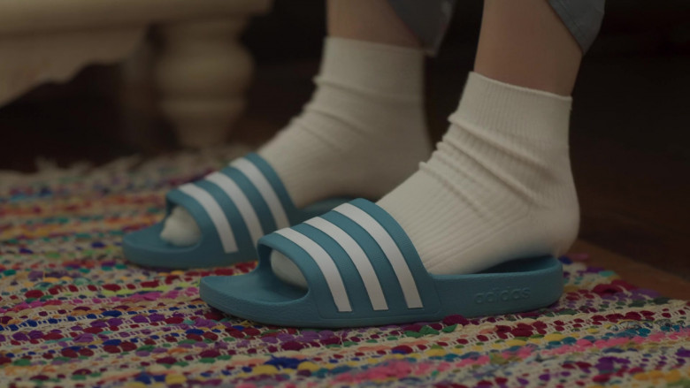 Adidas Adilette Aqua Slides in Awkwafina Is Nora from Queens S02E01 Never Too Old (2021)