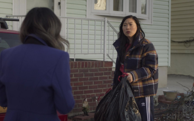 Adidas Track Pants of Nora Lum in Awkwafina Is Nora from Queens S02E02 Stop! Nora Time (2021)