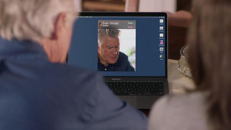 Apple MacBook Air Laptop and FaceTime App in Chesapeake Shores S05E03 Are the Stars Out Tonight (2021)