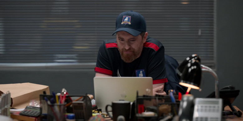Apple MacBook Air Laptop of Brendan Hunt as Coach Beard in Ted Lasso Season 2 Episode 6 (2)