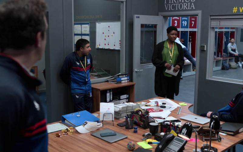 Apple MacBook Laptop and iPhone Smartphone in Ted Lasso S02E05 Rainbow (2021)