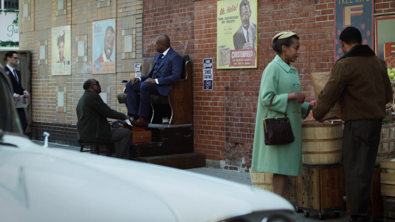Chesterfield Cigarettes Vintage Ad Poster in Godfather of Harlem S02E10 The Harlem Riots (2021)
