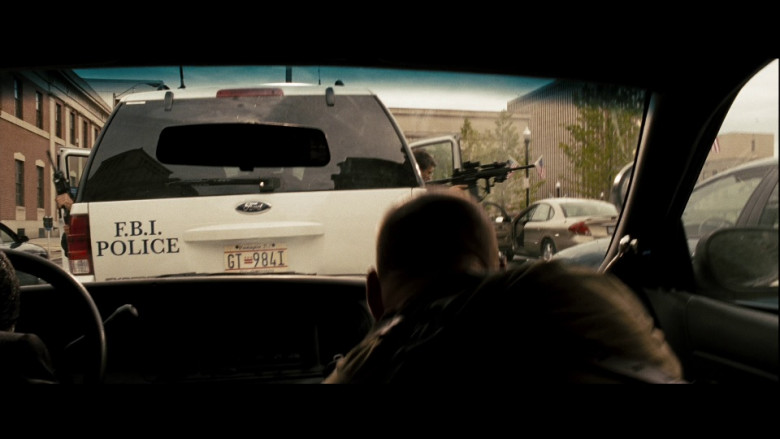 Ford Expedition White Car in Live Free or Die Hard (3)