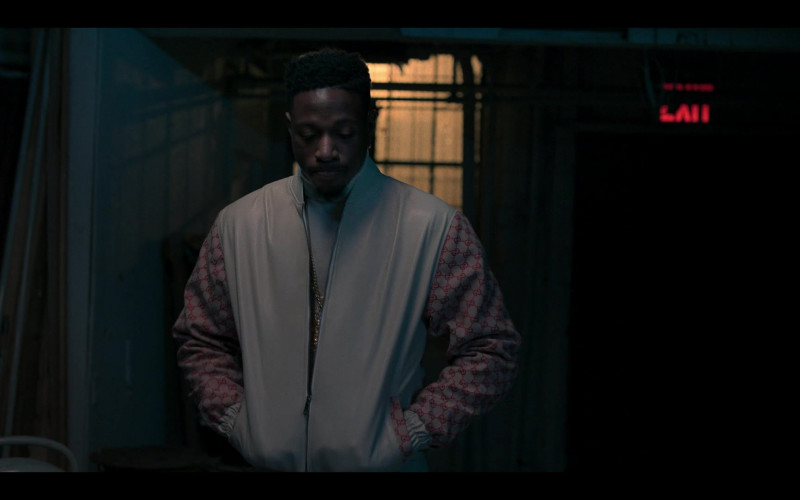 Gucci Men's Jacket Worn by Actor in Power Book III Raising Kanan S01E04 – TV Show Fashion Outfit (3)