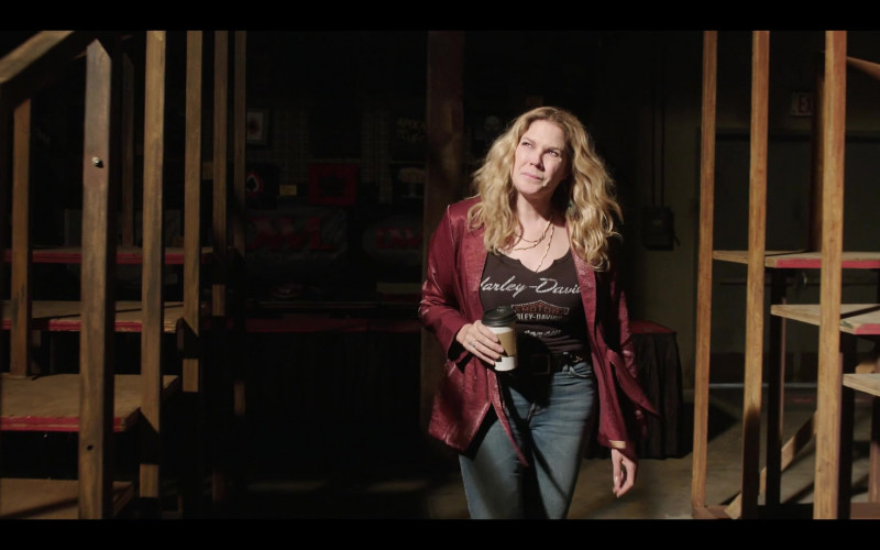 Harley-Davidson T-Shirt of Mary McCormack as Willie Day in Heels S01E01 Kayfabe (2021)