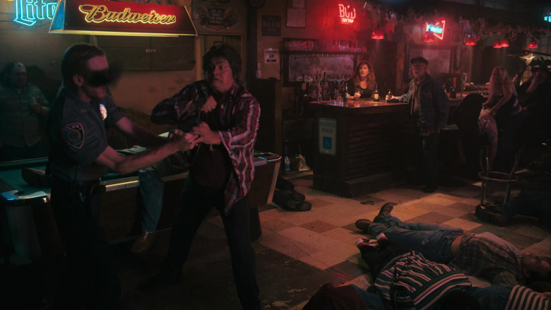 Miller Lite and Budweiser Signs in Reservation Dogs S01E03 Uncle Brownie (2021)