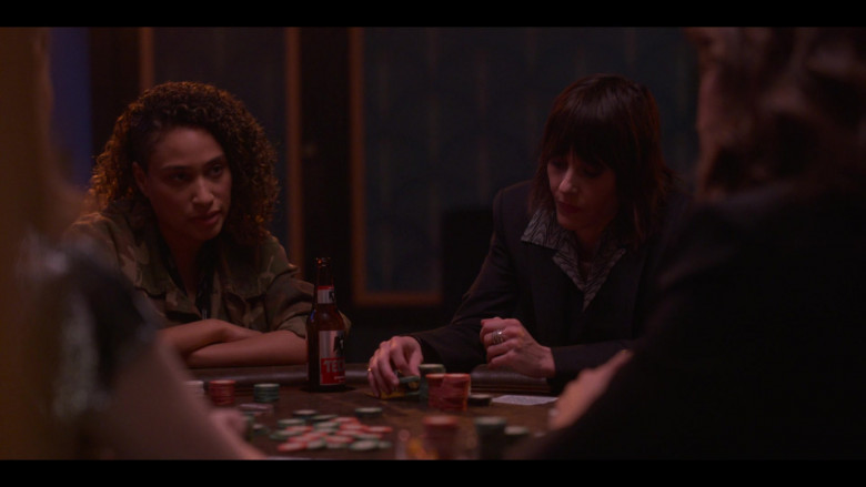 Tecate Beer Bottle of Rosanny Zayas as Sophie Suarez in The L Word Generation Q S02E02 Lean on Me (2021)