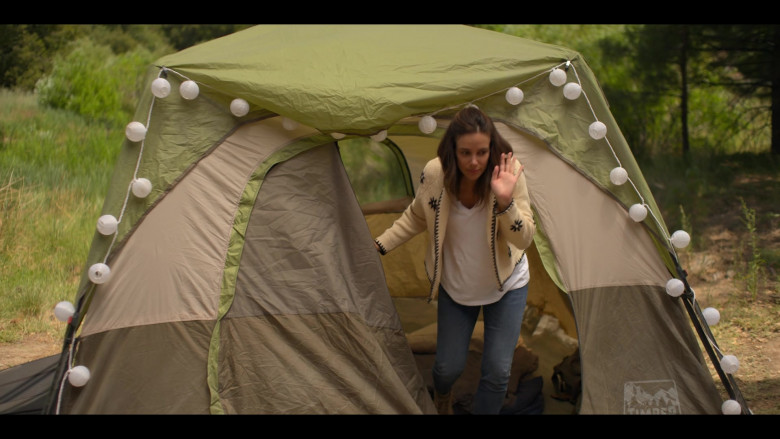 Timber Ridge Camping Tent of Tiffany Dupont as Addy Gantz in American Horror Stories S01E06 Feral (2021)