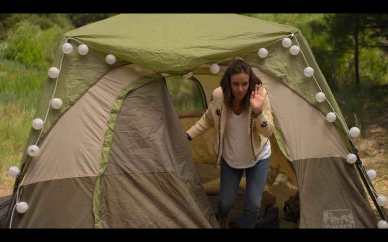 Timber Ridge Camping Tent of Tiffany Dupont as Addy Gantz in American Horror Stories S01E06 "Feral" (2021)