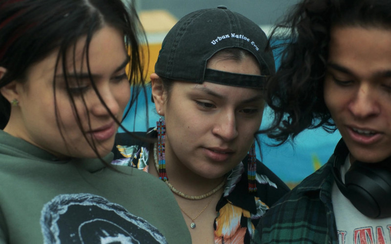 Urban Native Era Cap of Paulina Alexis as Willie Jack in Reservation Dogs S01E02 NDN Clinic (2021)