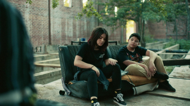 Vans Black HiTop Sneakers of Devery Jacobs as Elora Danan in Reservation Dogs S01E01 (2)