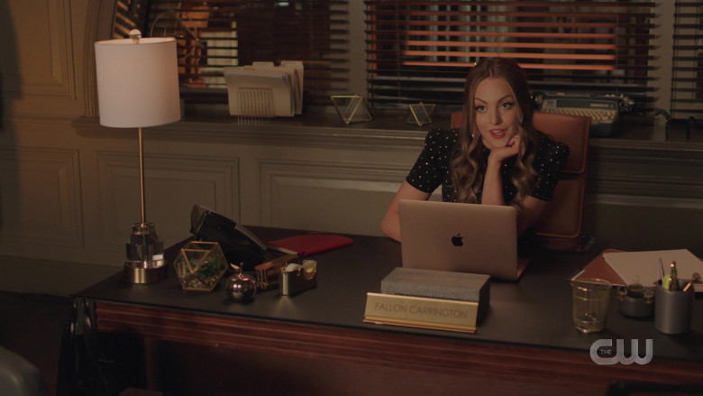 Apple MacBook Air Laptop Used by Actress Elizabeth Gillies as Fallon Carrington in Dynasty S04E18 A Good Marriage in Every S