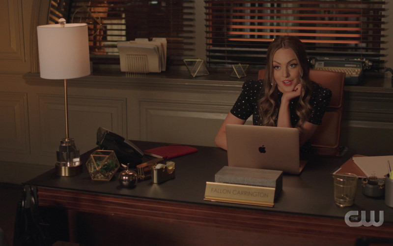 Apple MacBook Air Laptop Used by Actress Elizabeth Gillies as Fallon Carrington in Dynasty S04E18 A Good Marriage in Every S