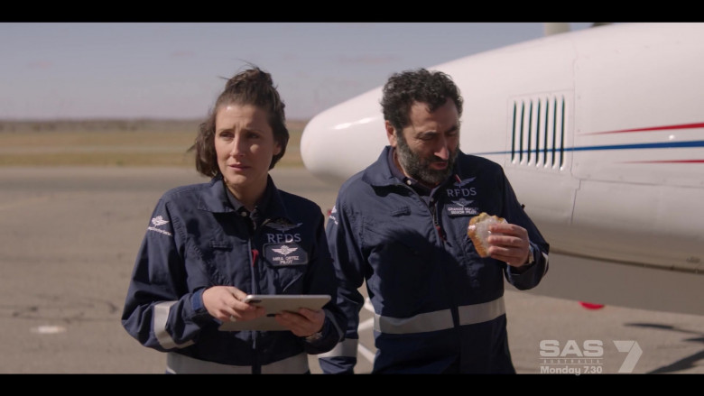 Apple iPad Tablet of Ash Ricardo as Mira Ortez in RFDS Royal Flying Doctor Service S01E06 (1)