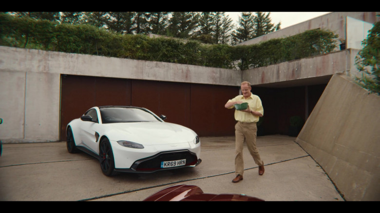 Aston Martin Vantage White Sports Car in Sex Education S03E07 (2021)