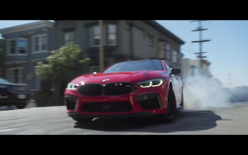 BMW M8 Red Sports Car in Shang-Chi and the Legend of the Ten Rings (2021)