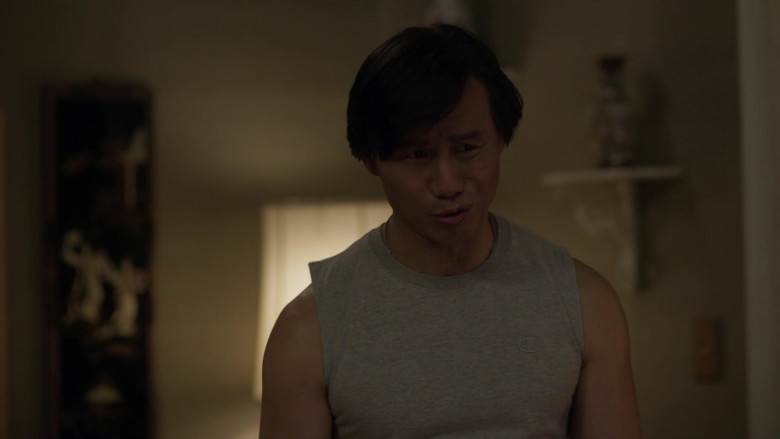 Champion Men's Tank Top of BD Wong as Wally in Awkwafina Is Nora From Queens S02E07 Tales From the Blackout (2021)