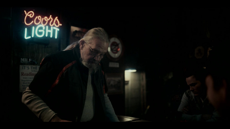 Coors Light Beer Neon Sign in American Rust S01E01 The Mill (2021)