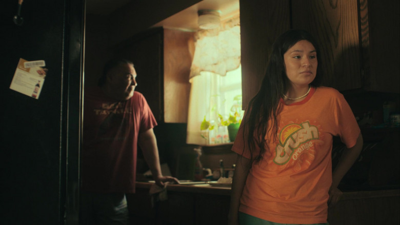 Crush Orange T-Shirt of Paulina Alexis as Willie Jack in Reservation Dogs S01E08 Satvrday (2021)