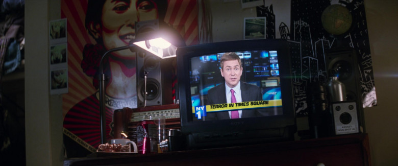 Dr. Brown’s Soda Can, Sony TV, NY1 TV Channel in The Amazing Spider-Man 2 (2014)