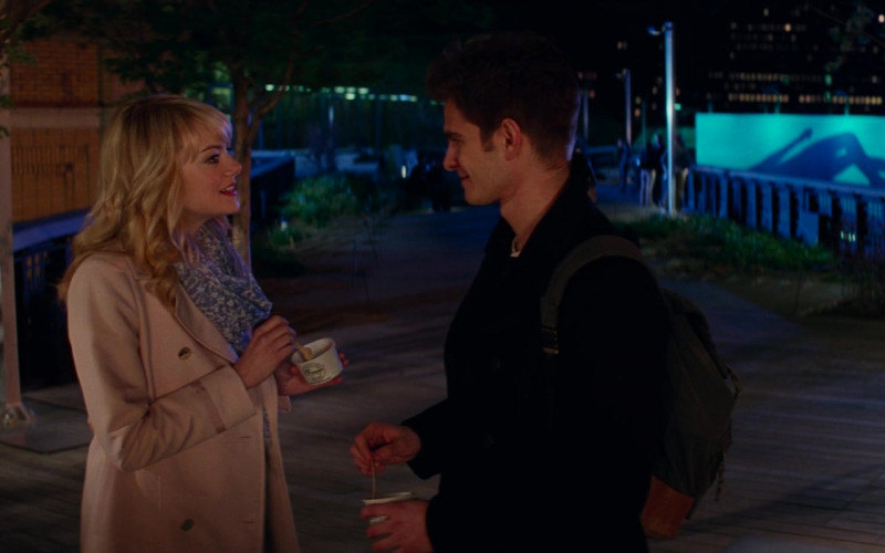 Ferrara Ice Cream Enjoyed by Emma Stone as Gwen Stacy and Andrew Garfield as Peter Parker in The Amazing Spider-Man 2 (2014)