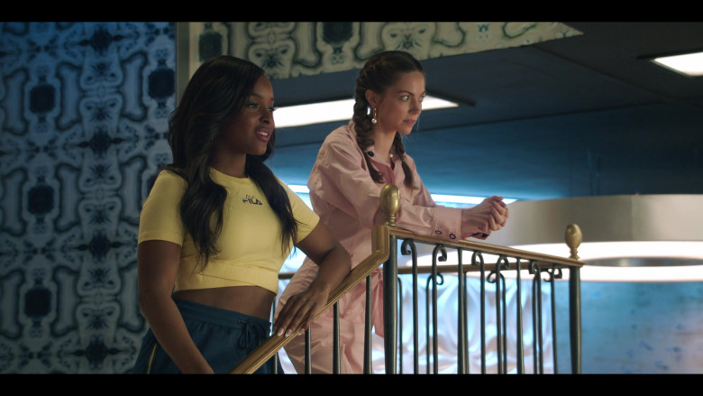 Fila Crop Top Worn by Actress in Dear White People S04E04 Chapter IV (2021)