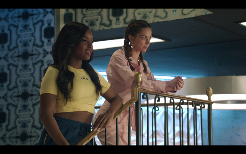 Fila Crop Top Worn by Actress in Dear White People S04E04 Chapter IV (2021)