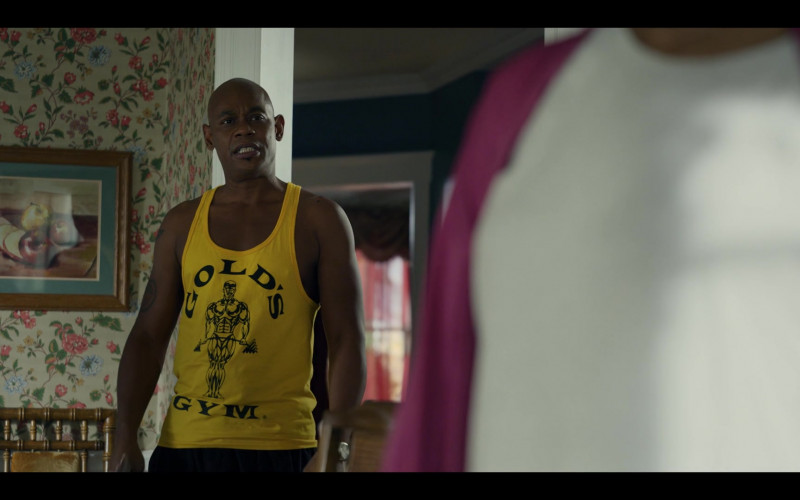 Gold’s Gym Fitness Center T-Shirt of Bokeem Woodbine as Jerome in Wu-Tang An American Saga S02E01 Little Ghetto Boys (1)