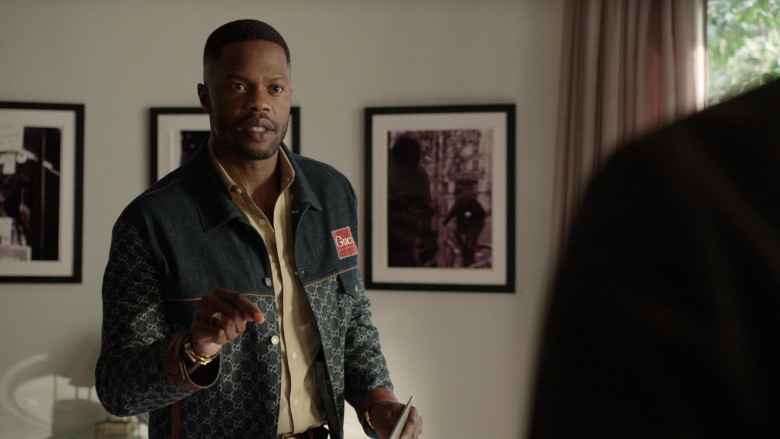Gucci Denim Jacket in Dynasty S04E20 You Vicious, Miserable Liar (2)
