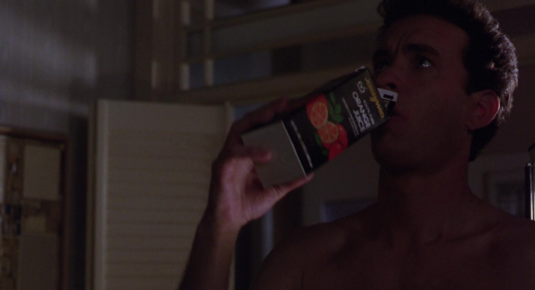 Jersey Maid Orange Juice Enjoyed by Tom Hanks as Detective Scott Turner in Turner & Hooch (1989)