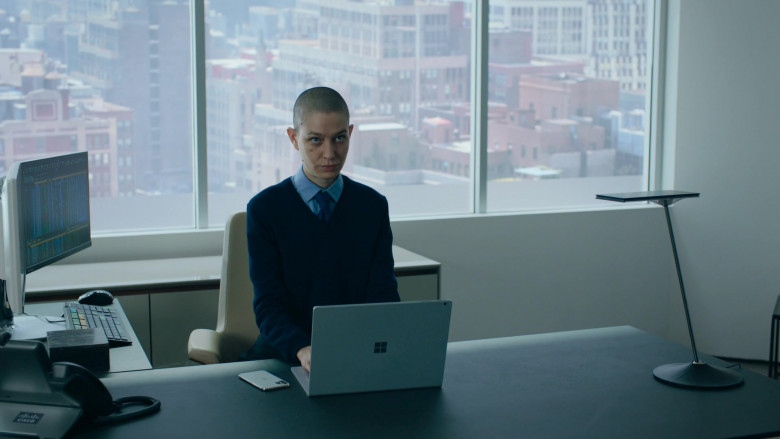 Microsoft Surface Laptop and Cisco Phone of Asia Kate Dillon as Taylor Amber Mason in Billions S05E09 Implosion (2021)