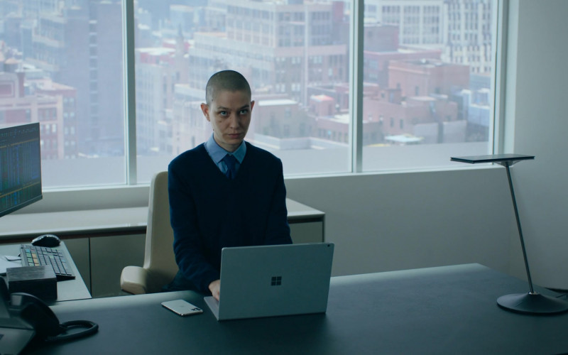 Microsoft Surface Laptop and Cisco Phone of Asia Kate Dillon as Taylor Amber Mason in Billions S05E09 Implosion (2021)