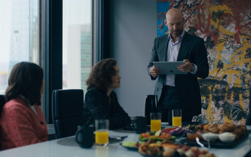 Microsoft Surface Tablet of Corey Stoll as Mike Prince in Billions S05E11 Victory Smoke (2021)