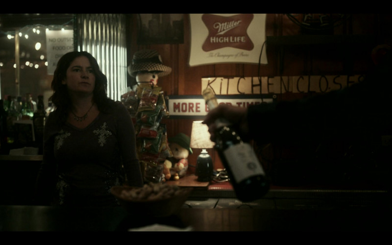 Miller High Life Beer Sign in American Rust S01E01 The Mill (2021)