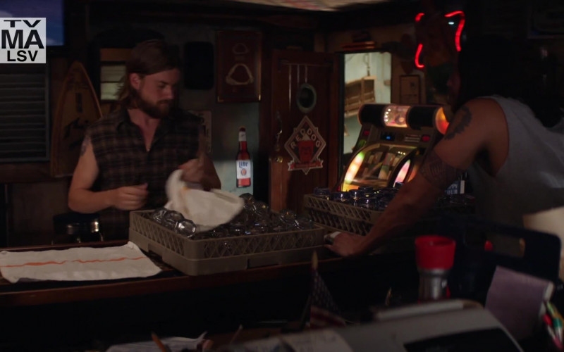 Miller Lite and Red Dog Beer Stickers in Animal Kingdom S05E09 Let It Ride (2021)