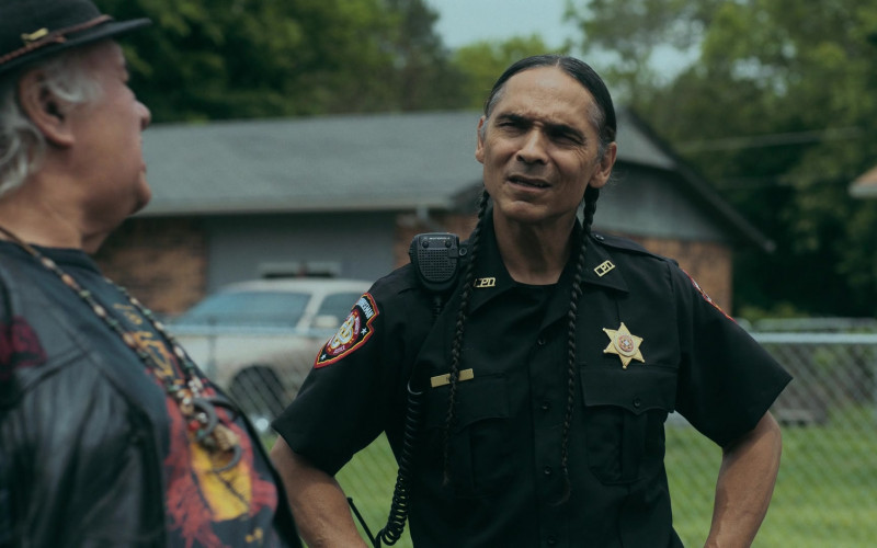 Motorola Radio of Zahn McClarnon as Officer Big in Reservation Dogs S01E08 Satvrday (2021)