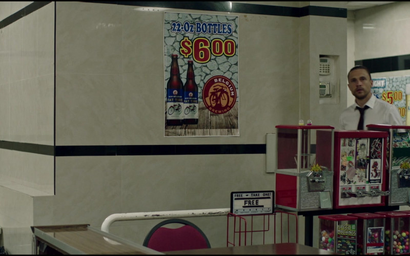 New Belgium Fat Tire Amber Ale and Bud Light Beer Posters in Saving Paradise (2021)